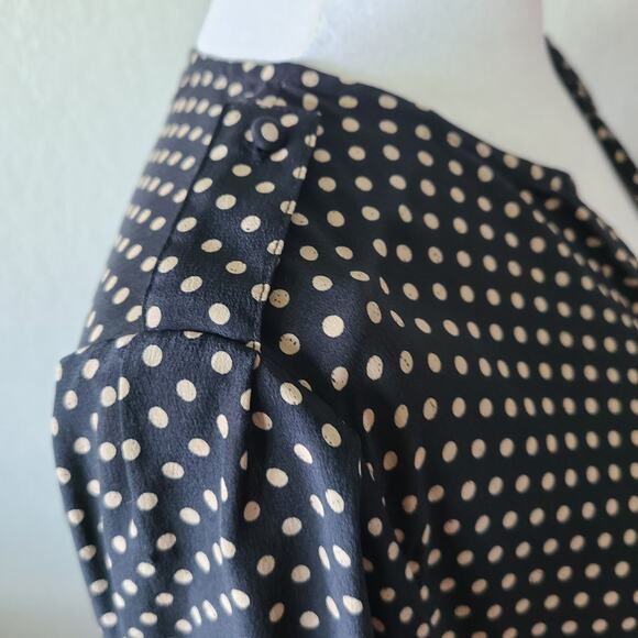 Joie Polka Dot Silk Modele Women's Dress Size Small‎ Classic Preppy Timeless - Picture 9 of 14
